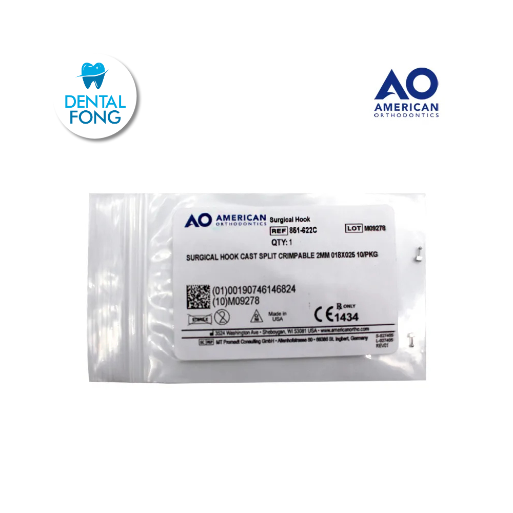 GANCHO QUIRURGICO .018 X .025 RECTO ABIERTO