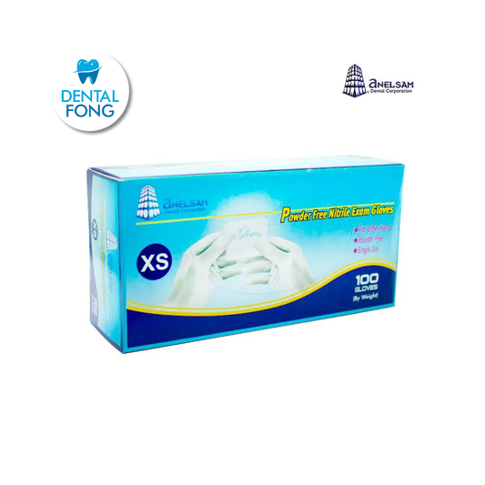 GUANTES AZUL DE NITRILO EXTRACHICO CON 100 PIEZAS ANELSAM