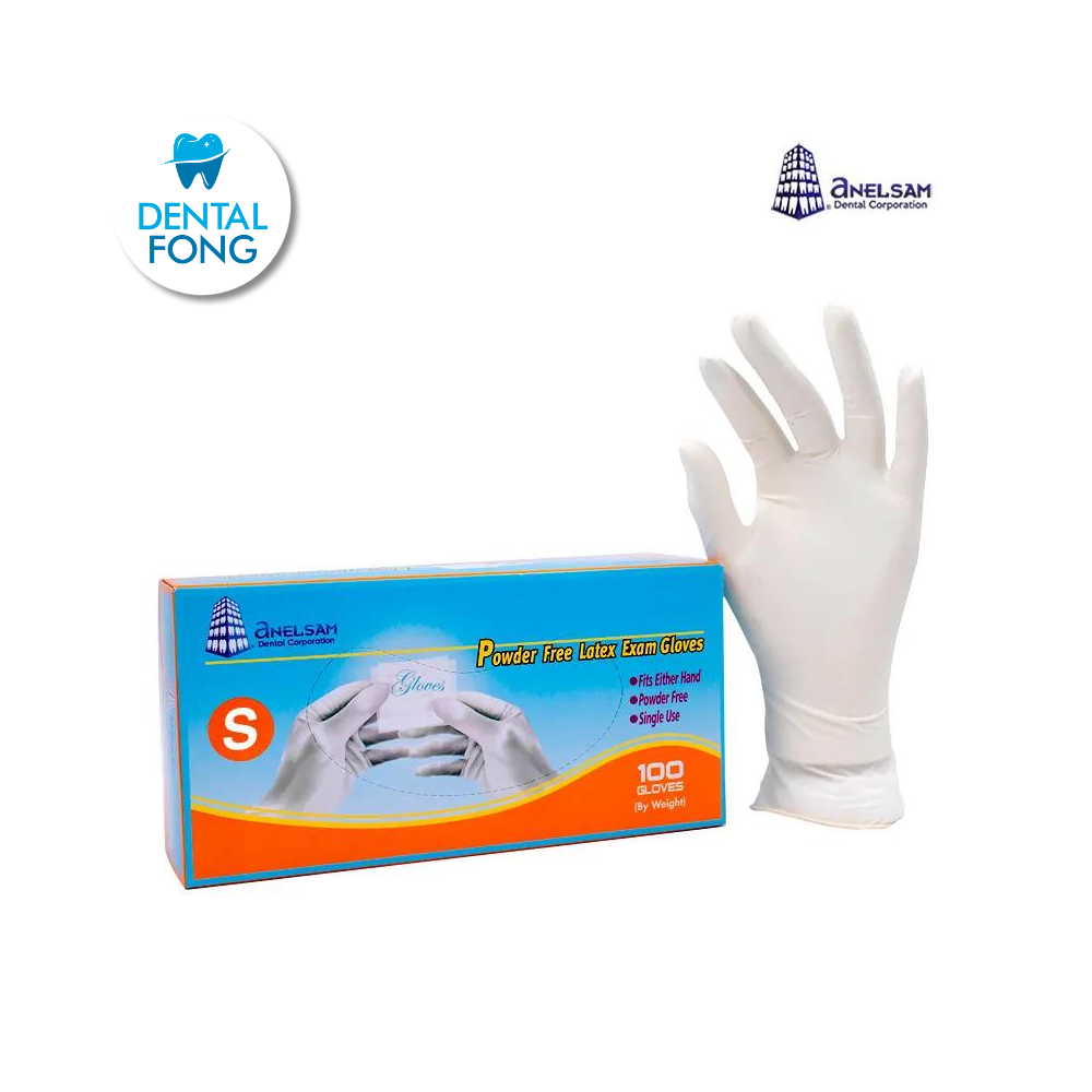 GUANTES LIBRES DE POLVO CHICO CON 100 PIEZAS ANELSAM