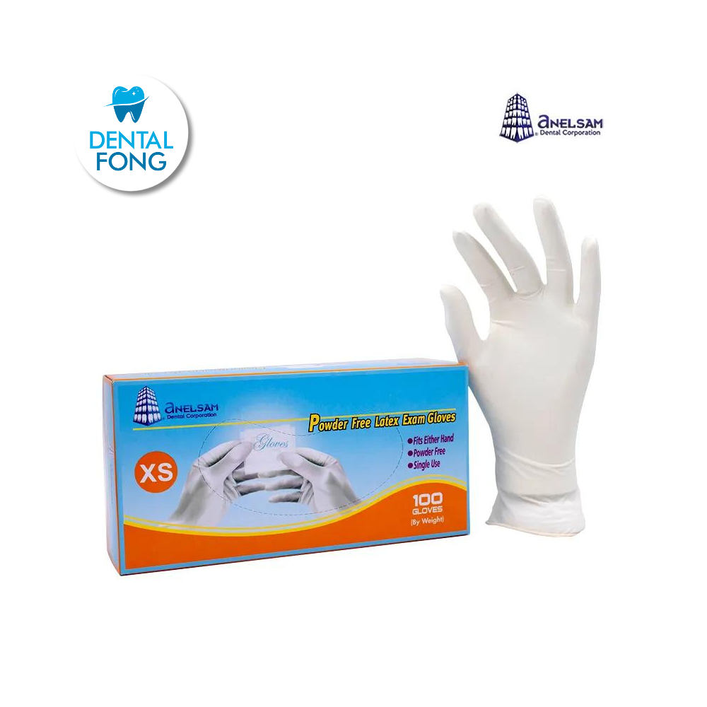 GUANTES LIBRES DE POLVO EXTRA CHICO CON 100 PIEZAS ANELSAM