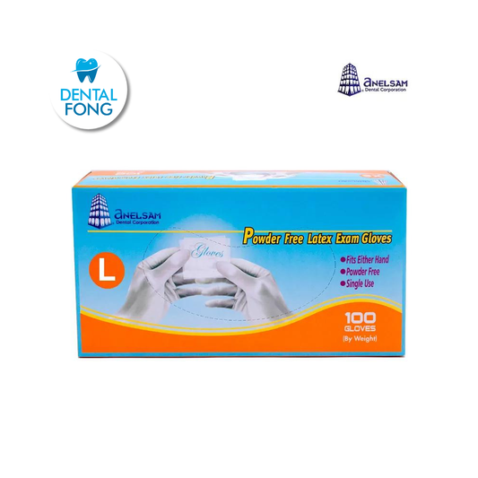 GUANTES LIBRES DE POLVO GRANDE CON 100 PIEZAS ANELSAM