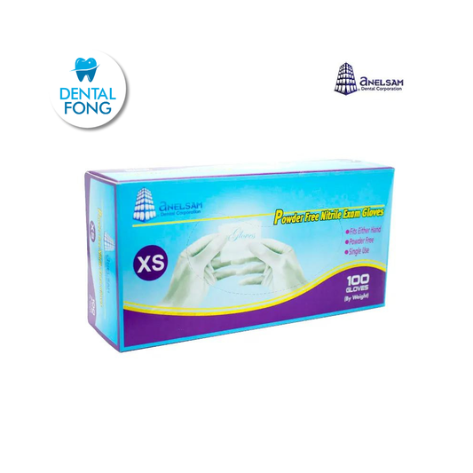 GUANTES MORADOS DE NITRILO EXTRA CHICO CON 100 PIEZAS ANELSAM