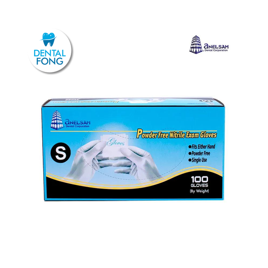 GUANTES NEGROS DE NITRILO CHICO CON 100 PIEZAS ANELSAM