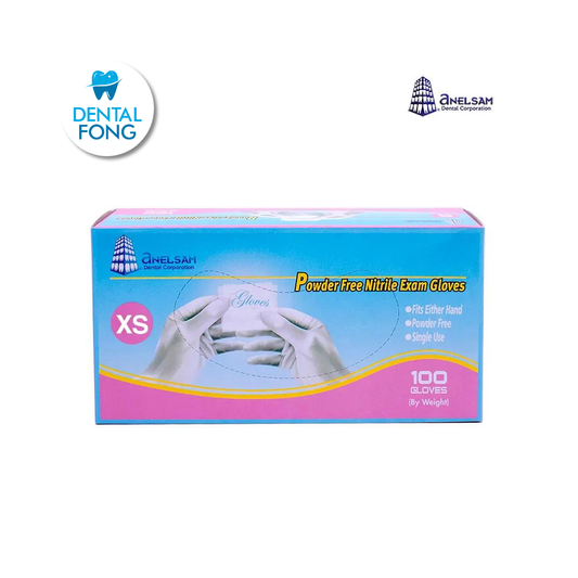 GUANTES ROSAS DE NITRILO EXTRACHICO CON 100 PIEZAS ANELSAM