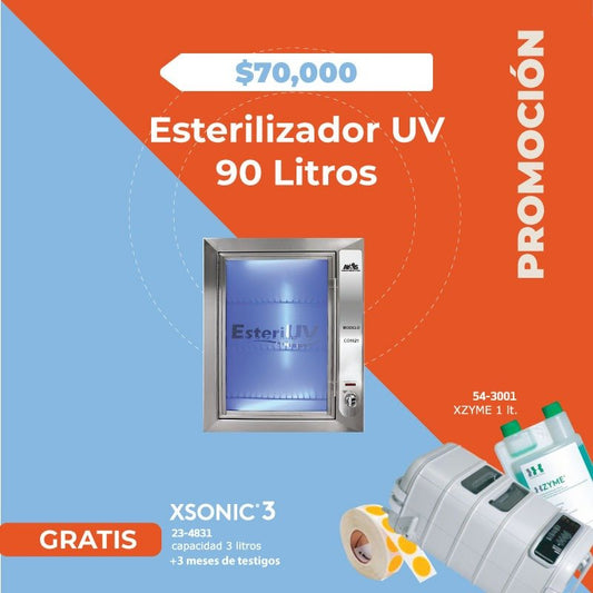 ESTERILIZADOR MÉDICO DE MATERIALES E INSTRUMENTOS UV 90 LITROS
