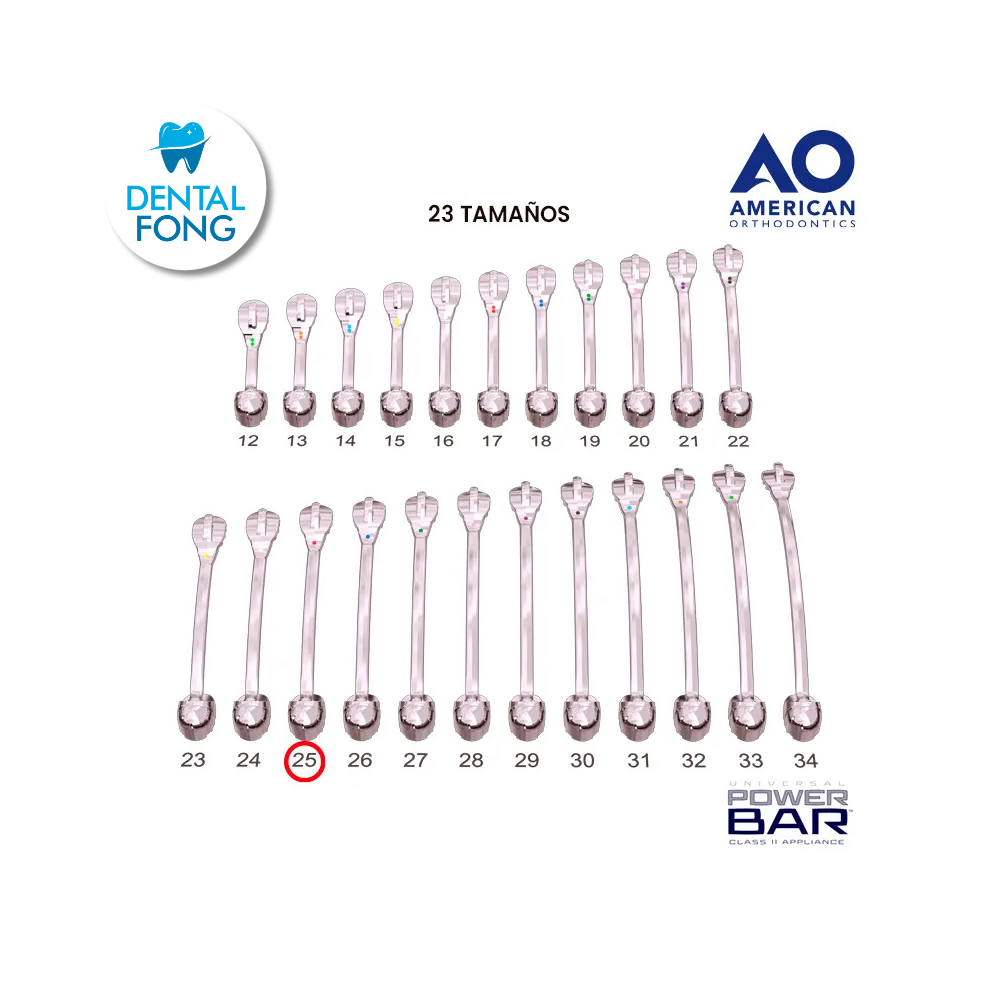 POWER BAR KIT CORRECTOR PARA CLASE II 25MM