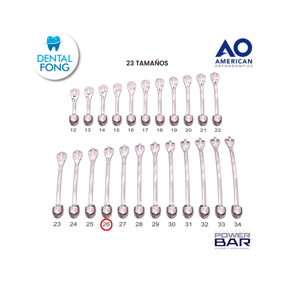 POWER BAR KIT CORRECTOR PARA CLASE II 26MM