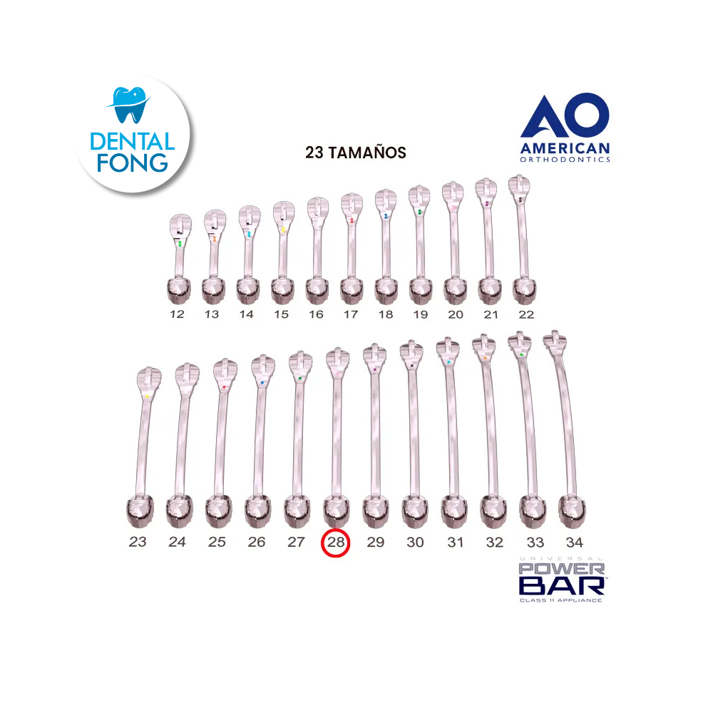 POWER BAR KIT CORRECTOR PARA CLASE II 28MM