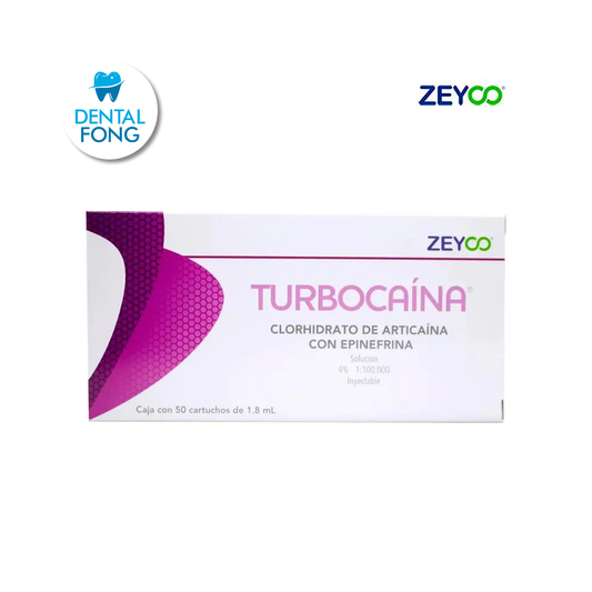 TURBOCAINA PLASTICO ARTICAINA 4% CON EPINEFRINA CARTUCHO CON 50